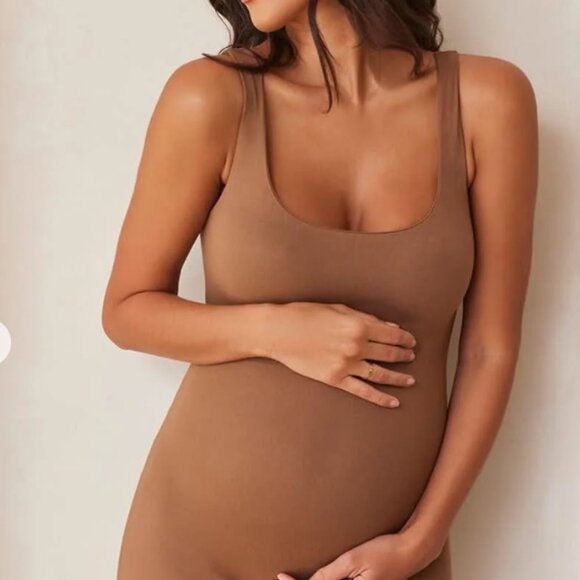 Bumpsuit - The Cindy Maternity (Soft Stretch Romper for Pregnancy / Post-Partum) - Picture 1 of 4